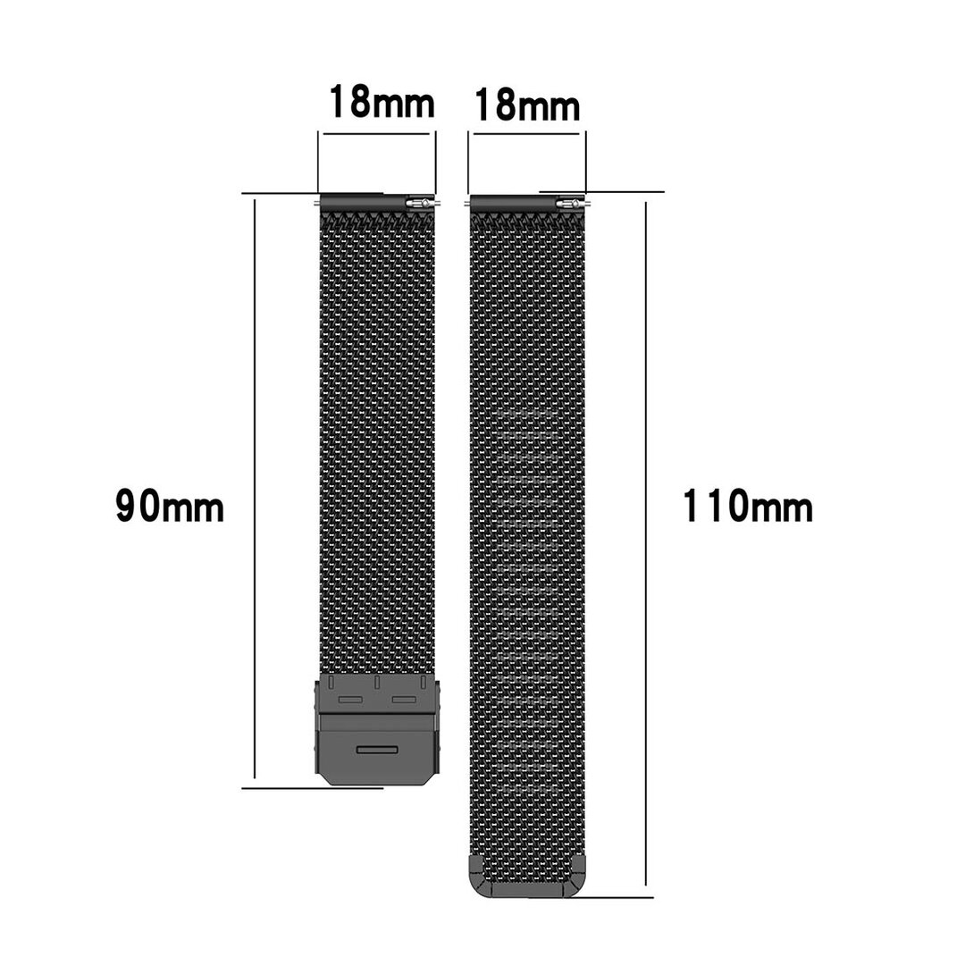 Garmin Venu 3s / Vivoactive 4s / Venu 2s / Vivomove 3s / Forerunner 255s - Milanese bandje met klemsluiting - Multicolor
