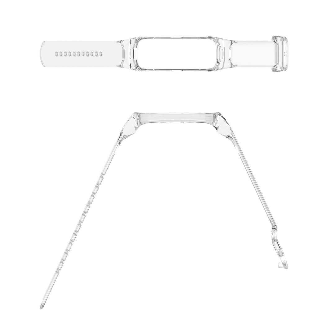 Doorzichtige TPU band (zon verkleurend) - Transparant wit - Samsung Galaxy Fit 2