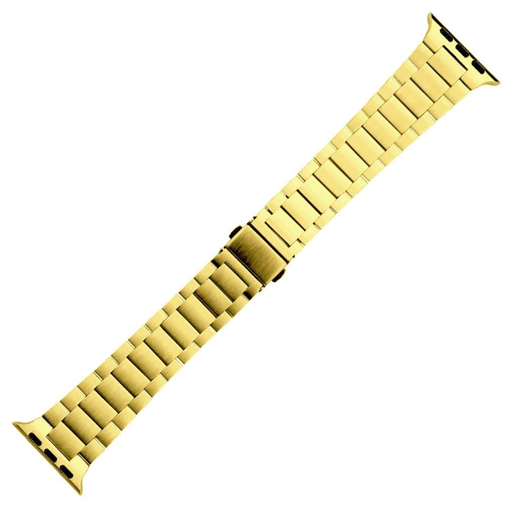 Stalen schakelband - Goud - Geschikt voor Apple watch 38mm / 40mm / 41mm / 42mm