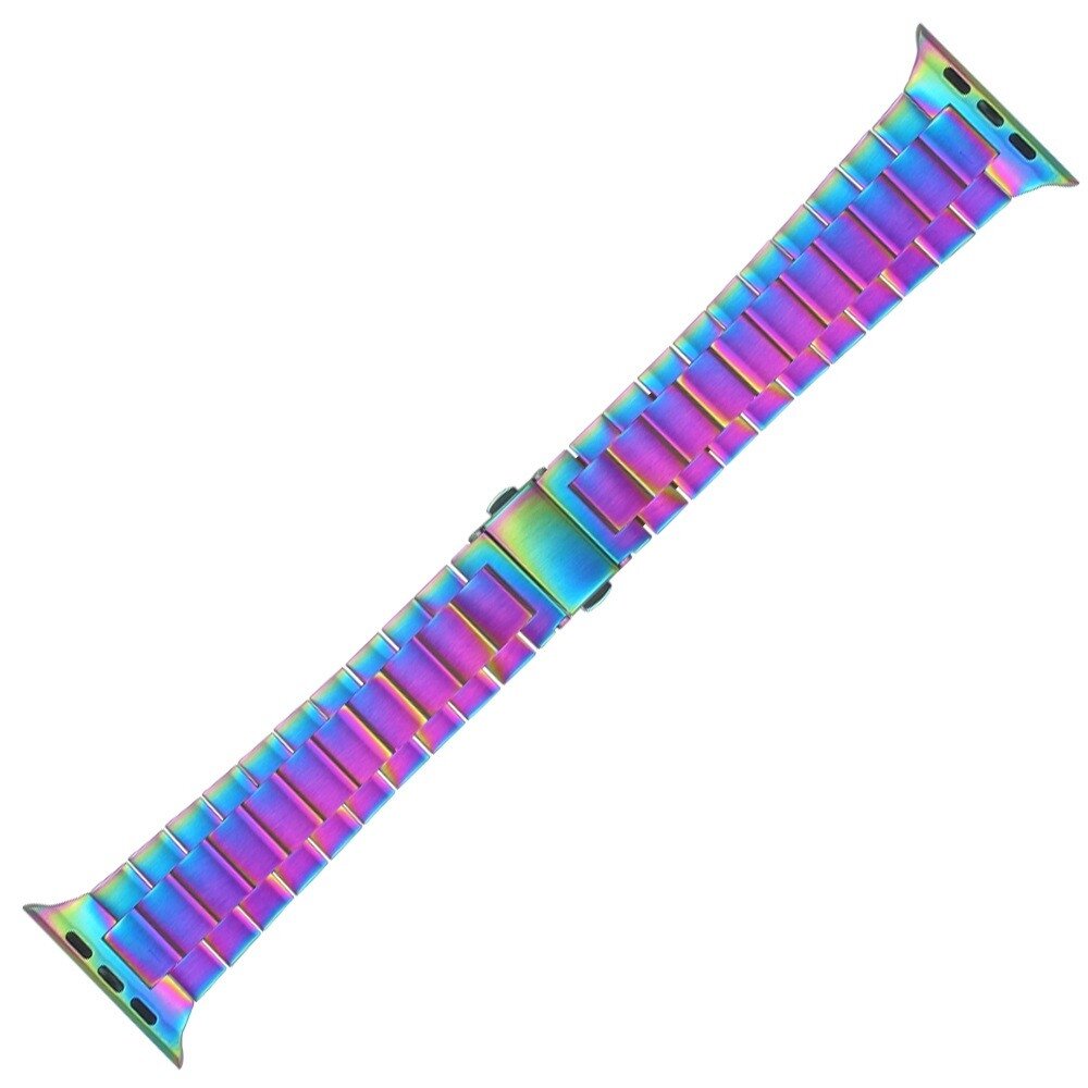 Stalen schakelband - Multicolor - Geschikt voor Apple watch 44mm / 45mm&nbsp;/ 46mm / 49mm