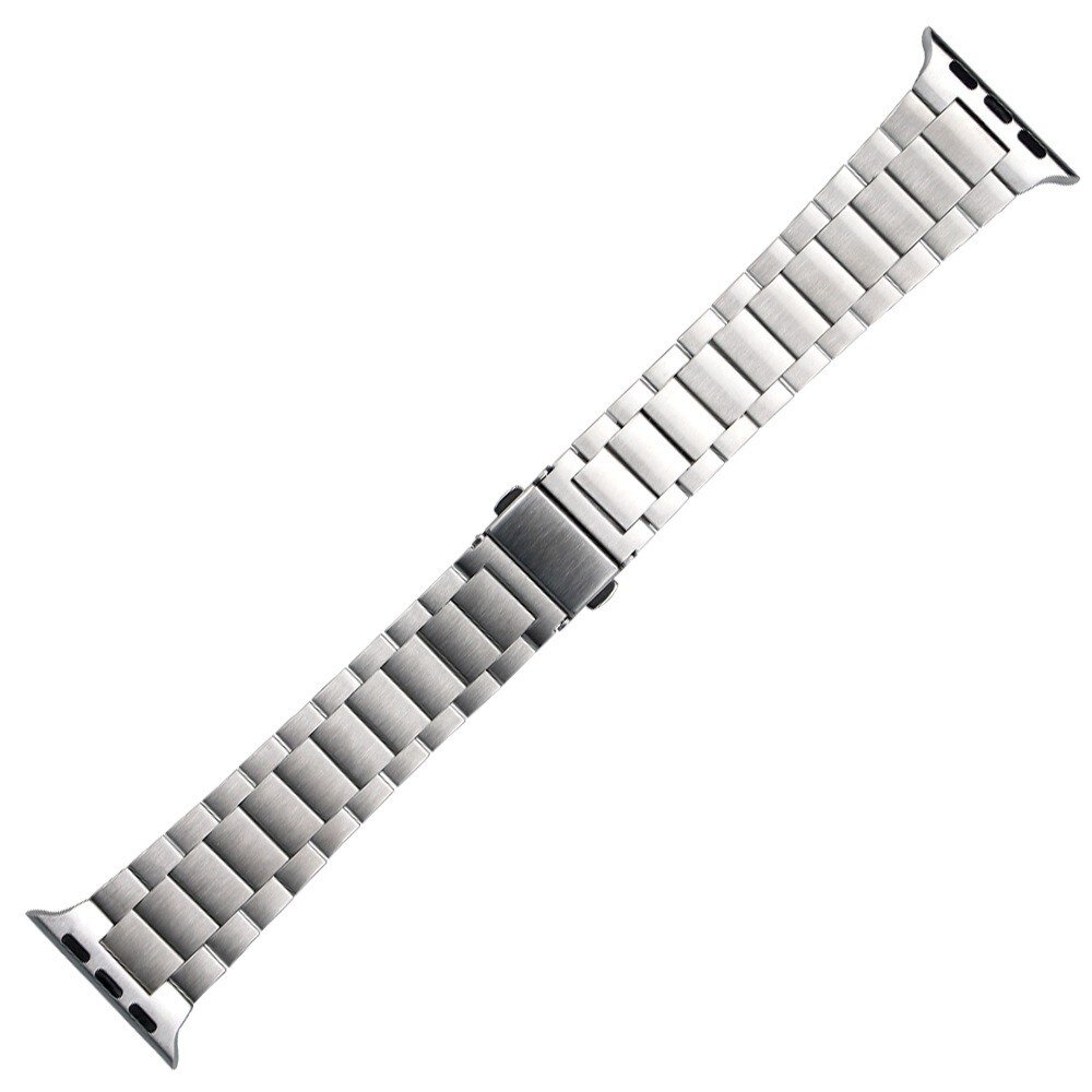 Stalen schakelband - Zilver - Geschikt voor Apple watch 44mm / 45mm&nbsp;/ 46mm / 49mm
