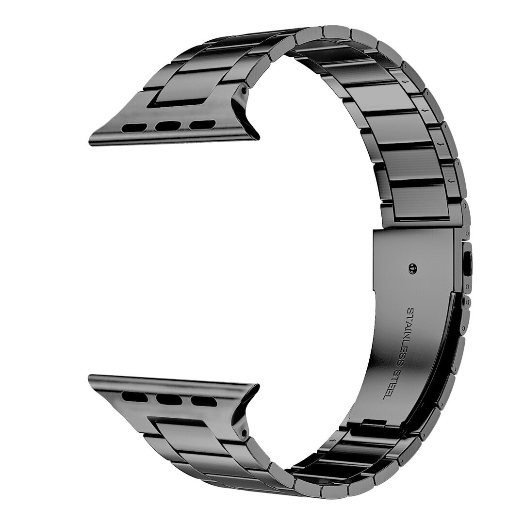 Stalen schakelband - Space Grey - Geschikt voor Apple watch 44mm / 45mm&nbsp;/ 46mm / 49mm