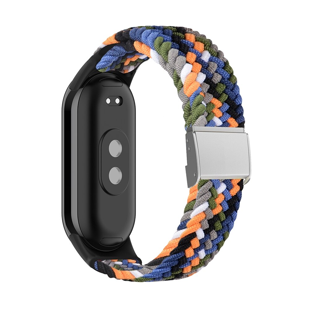 Braided nylon bandje - Multicolor Dark - Xiaomi Smart Band 8 / 9 / 10
