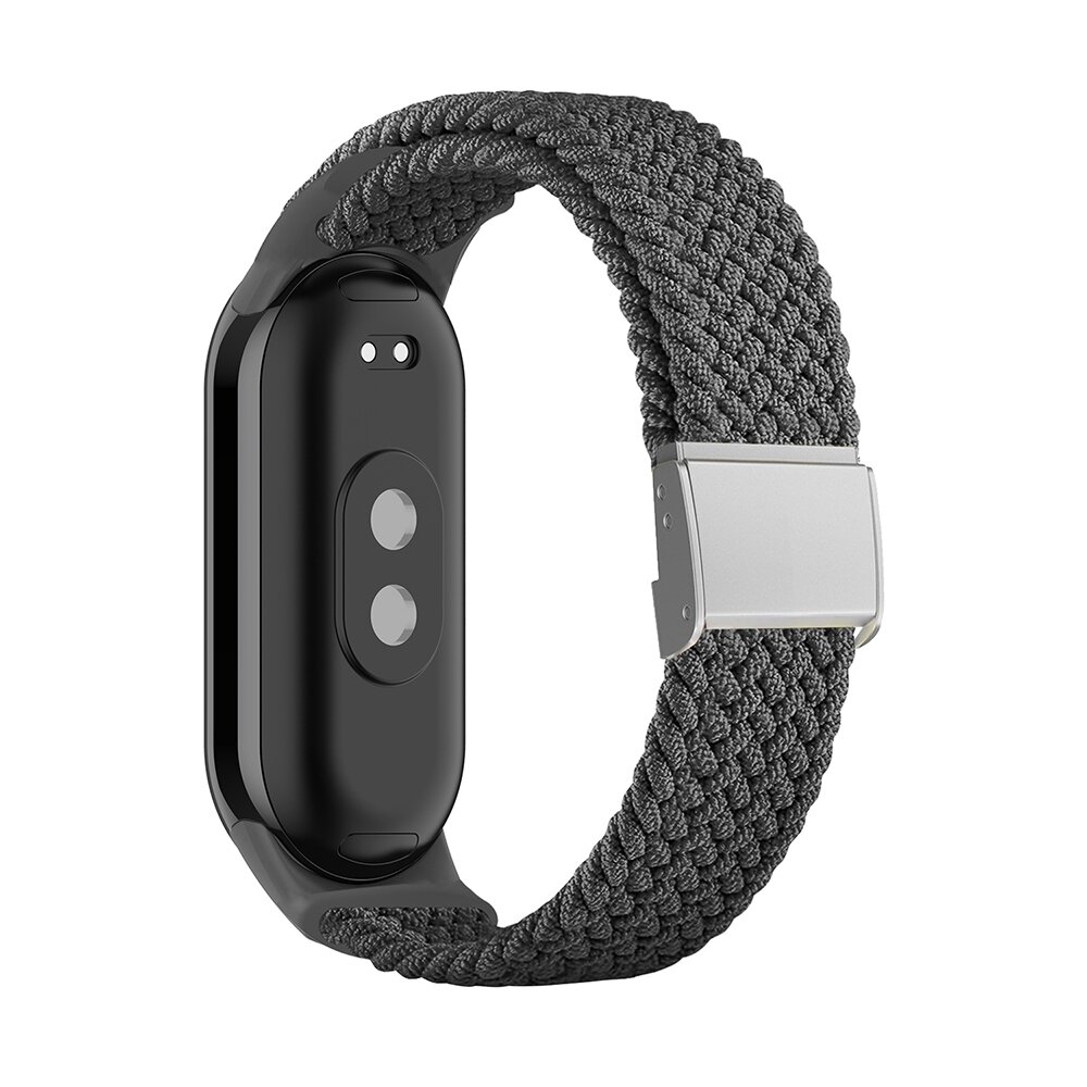 Braided nylon bandje - Grijs - Xiaomi Smart Band 8 / 9 / 10
