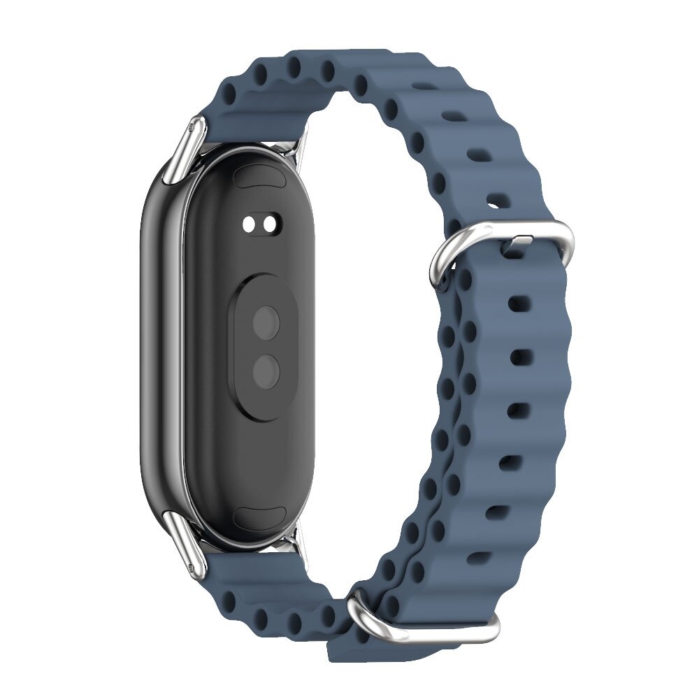 Ocean siliconen bandje - Blauw - Xiaomi Smart Band 8 / 9 / 10