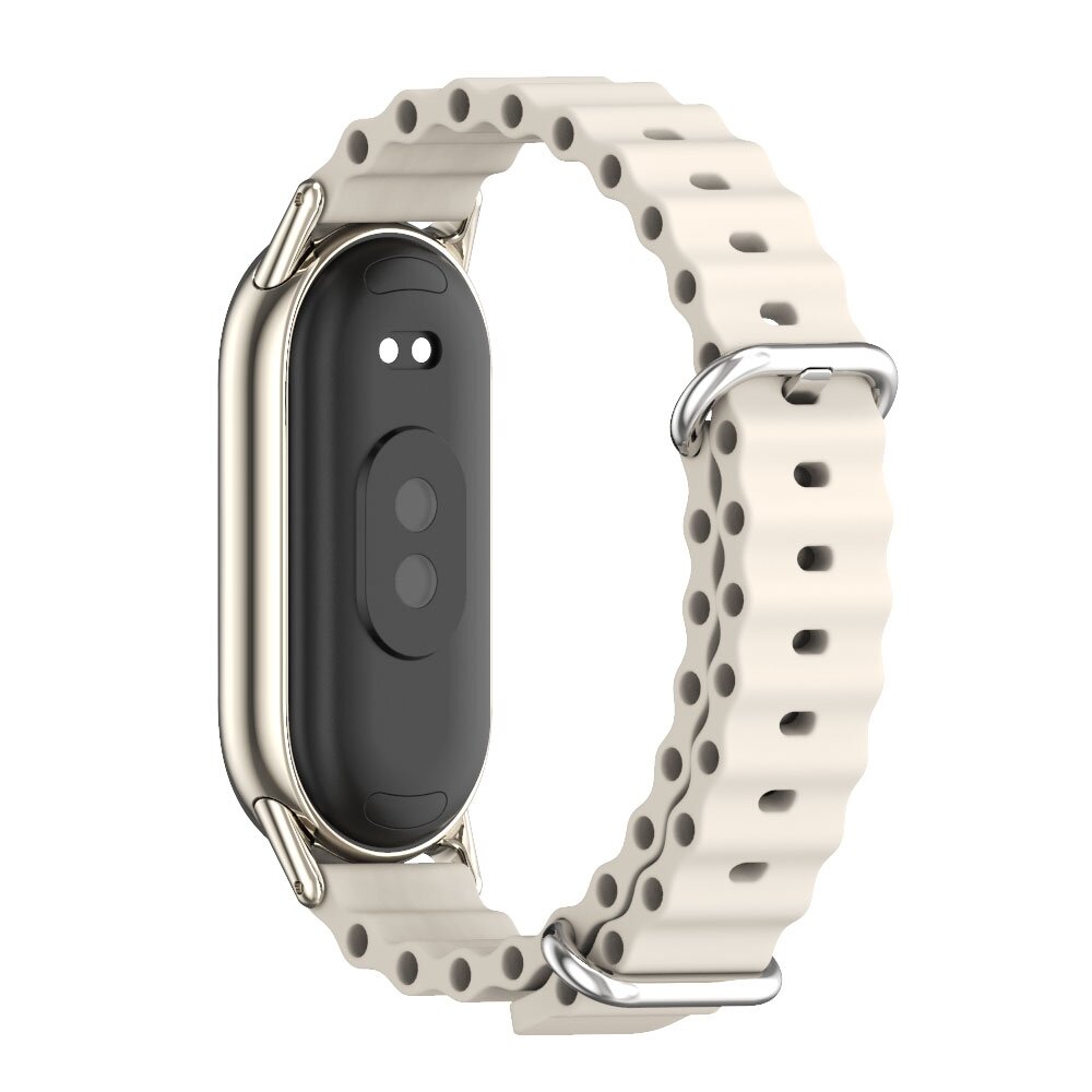 Ocean siliconen bandje - Beige - Xiaomi Smart Band 8 / 9 / 10