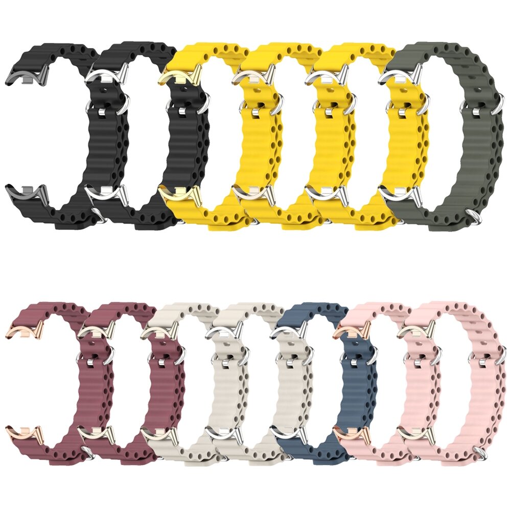 Ocean siliconen bandje - Beige - Xiaomi Smart Band 8 / 9 / 10