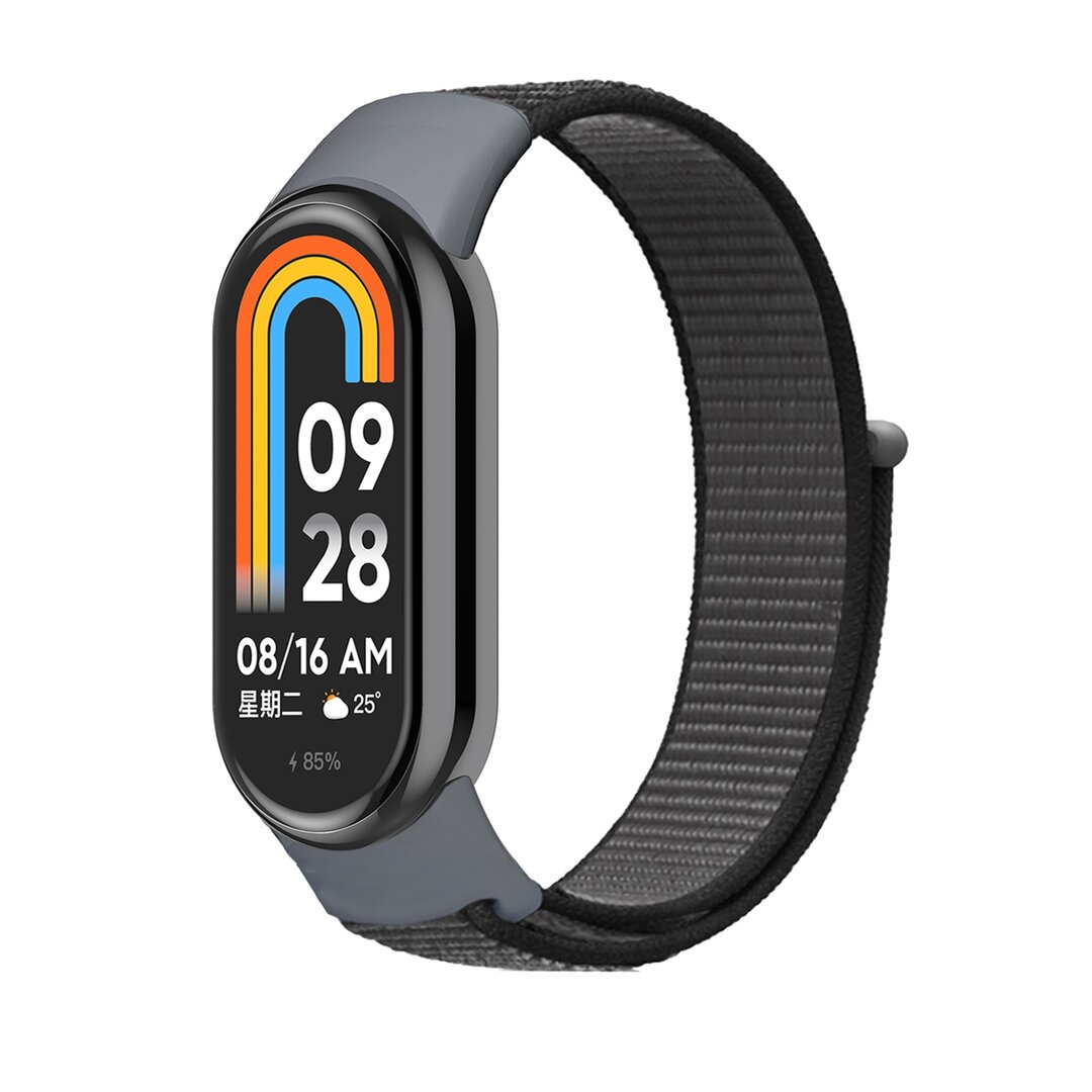 Sport loop nylon bandje - Donkergrijs - Xiaomi Smart Band 8 / 9 / 10