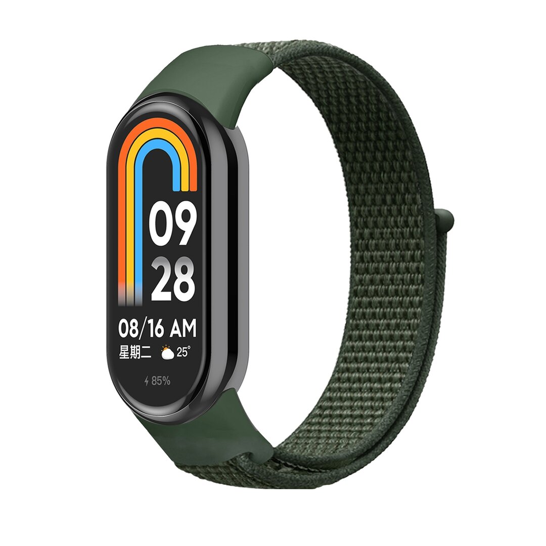 Sport loop nylon bandje - Leger groen - Xiaomi Smart Band 8 / 9 / 10