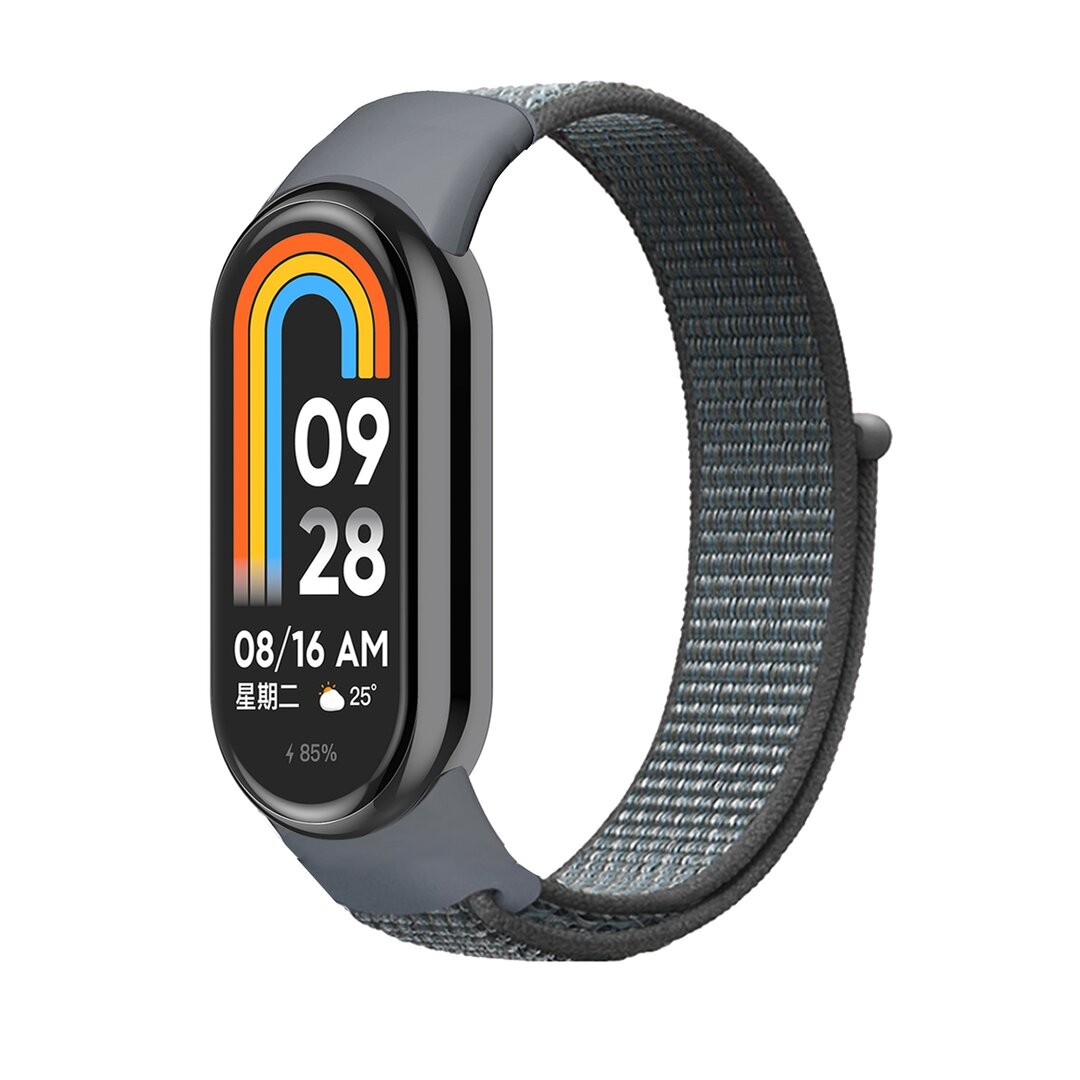 Sport loop nylon bandje - Grijs - Xiaomi Smart Band 8 / 9 / 10