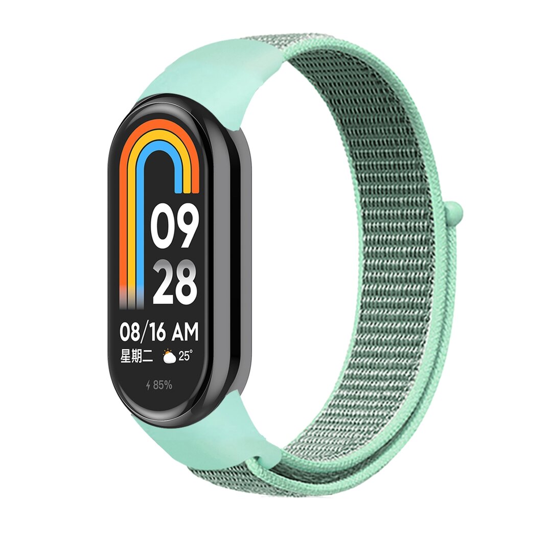 Sport loop nylon bandje - Mintgroen - Xiaomi Smart Band 8 / 9 / 10