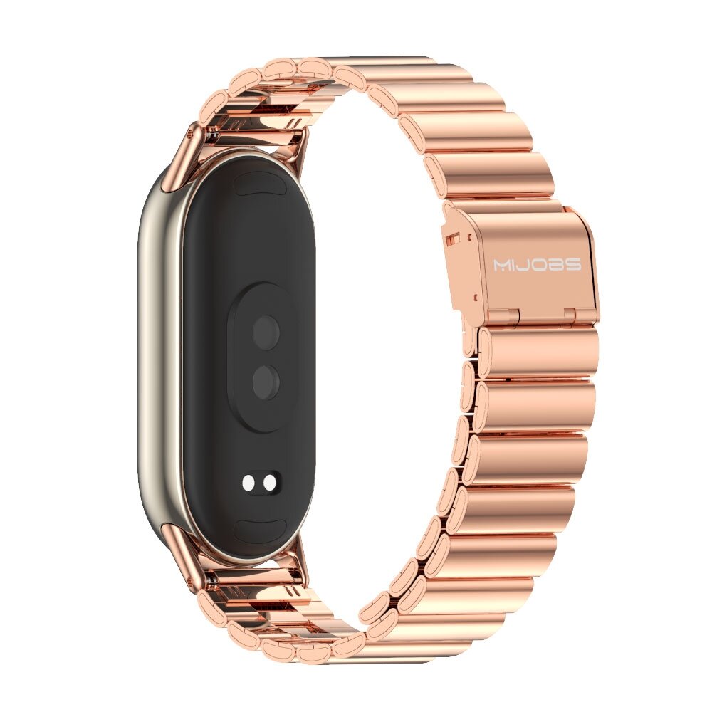 Stalen band - Ros&eacute; goud - Xiaomi Smart Band 8 / 9 / 10