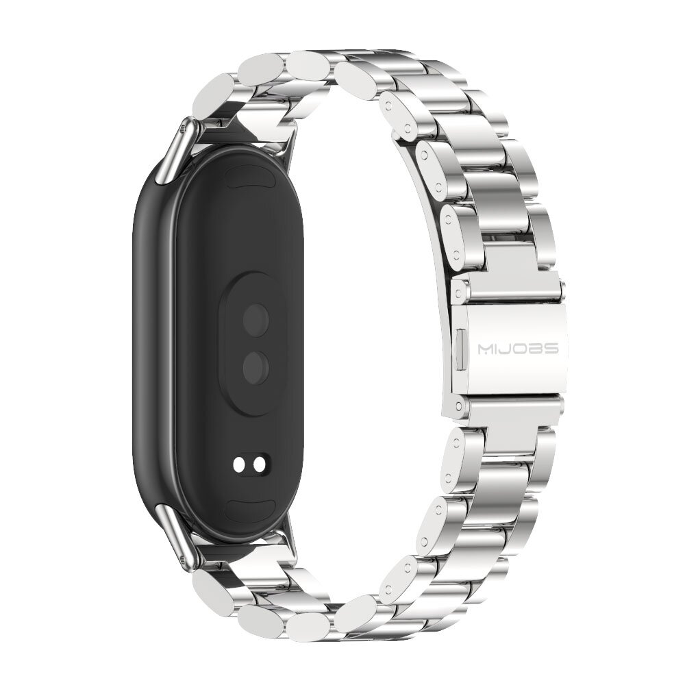 Stalen schakelband - Zilver - Xiaomi Smart Band 8 / 9 / 10