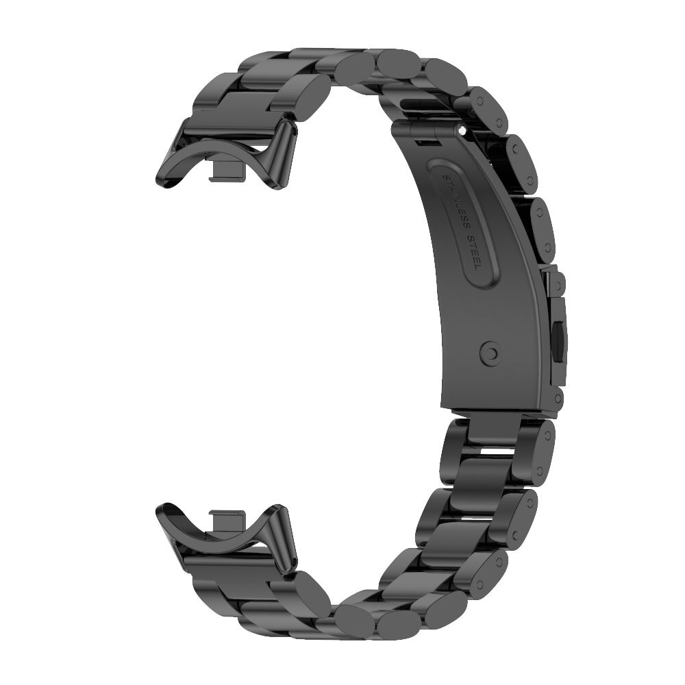 Stalen schakelband - Zwart - Xiaomi Smart Band 8 / 9 / 10