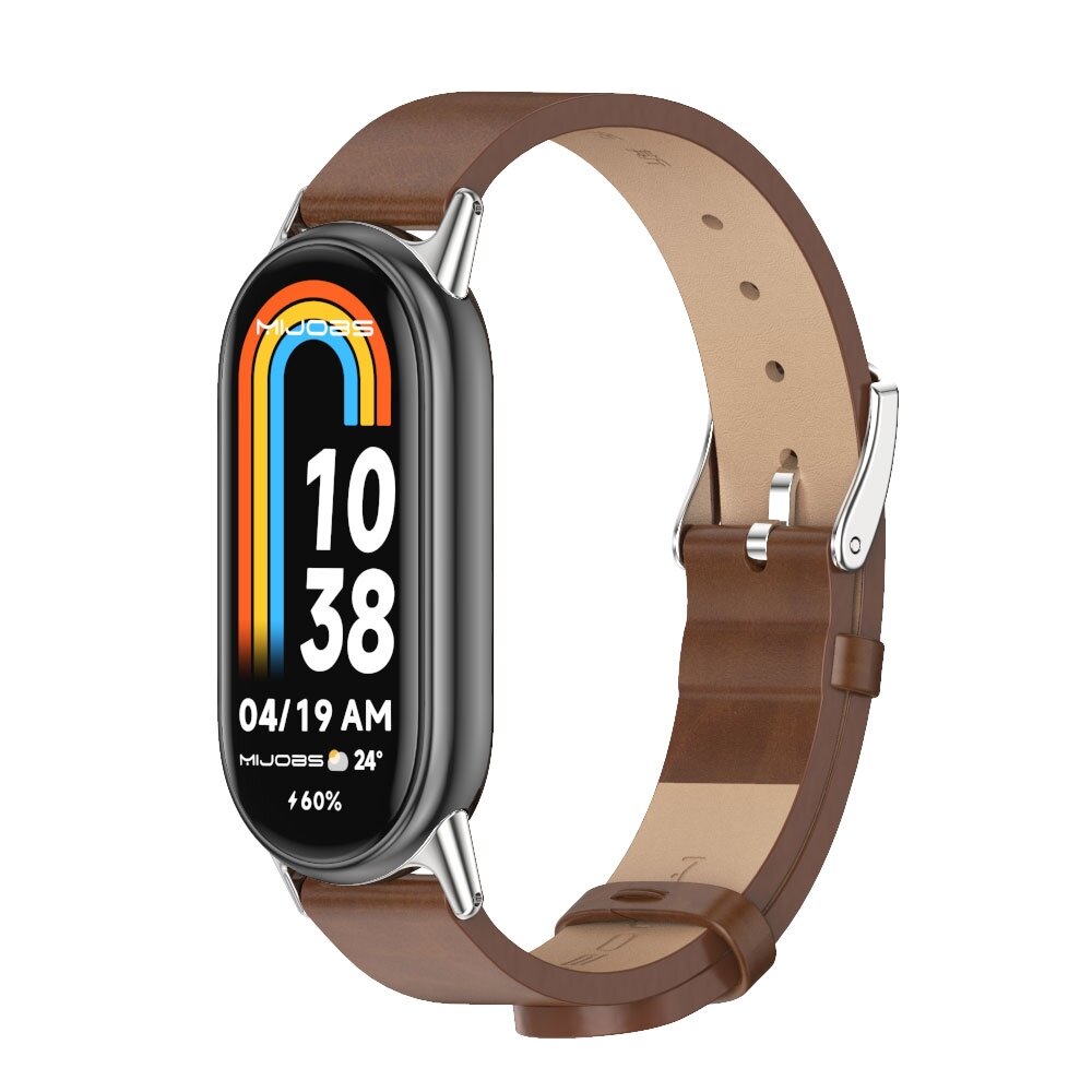 PU leren bandje - Bruin - Xiaomi Smart Band 8 / 9 / 10