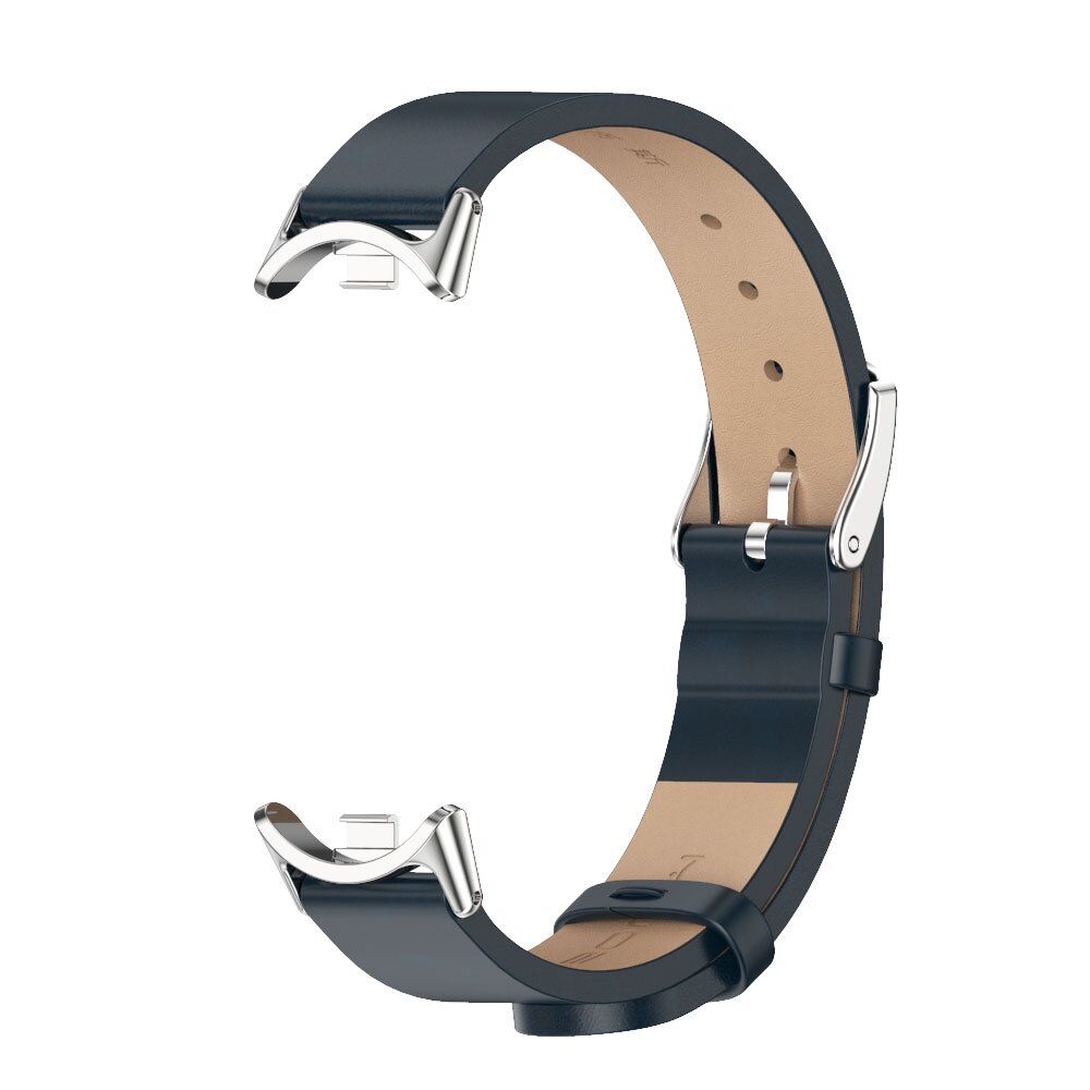 PU leren bandje - Donkerblauw - Xiaomi Smart Band 8 / 9 / 10