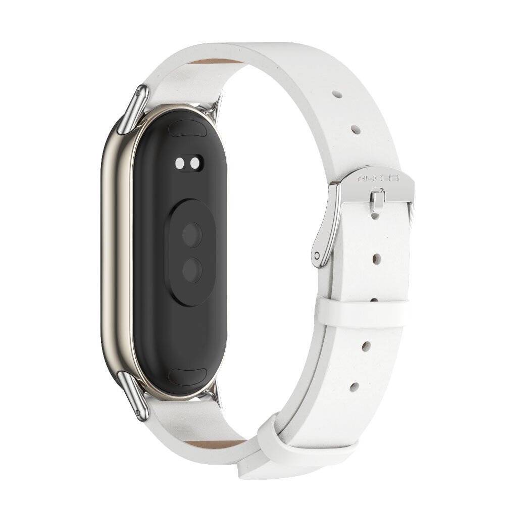 PU leren bandje - Wit - Xiaomi Smart Band 8 / 9 / 10