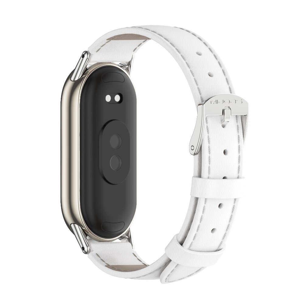 Echt leren bandje - Wit - Xiaomi Smart Band 8 / 9 / 10