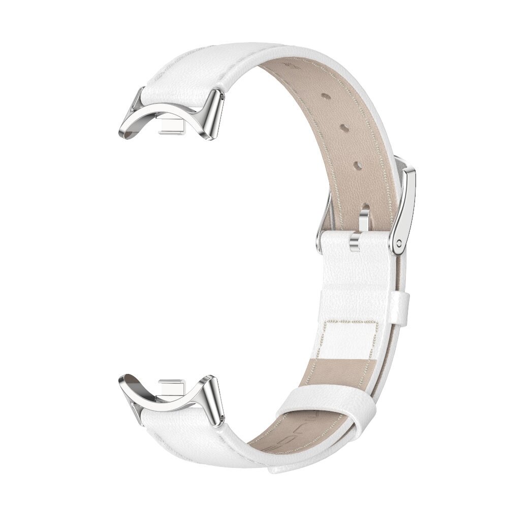 Echt leren bandje - Wit - Xiaomi Smart Band 8 / 9 / 10