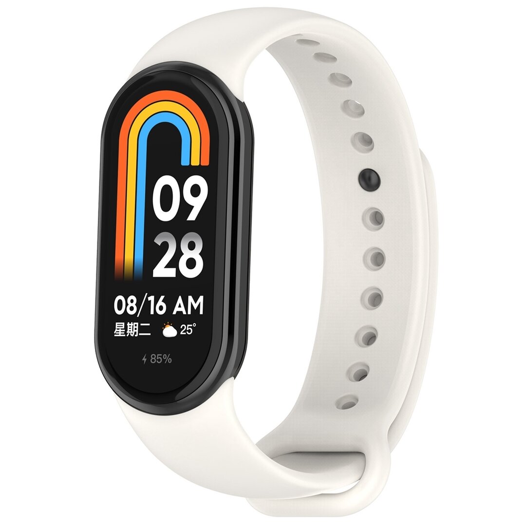 Siliconen bandje - Roomwit - Xiaomi Smart Band 8 / 9 / 10