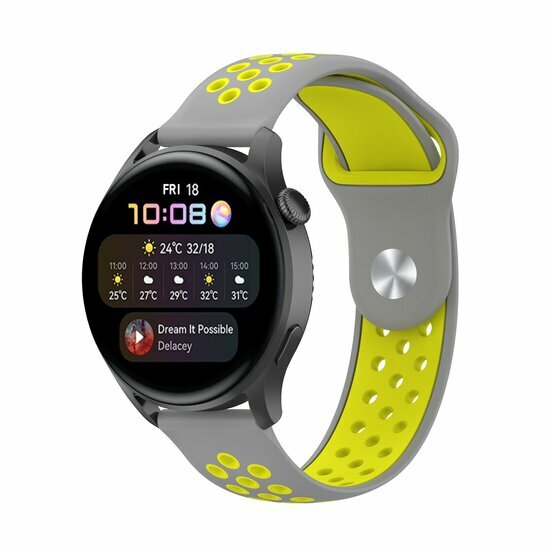 Sport Edition - Grijs + geel - Xiaomi Mi Watch / Xiaomi Watch 2 / Xiaomi Watch S1 / S2 / S3 / S4