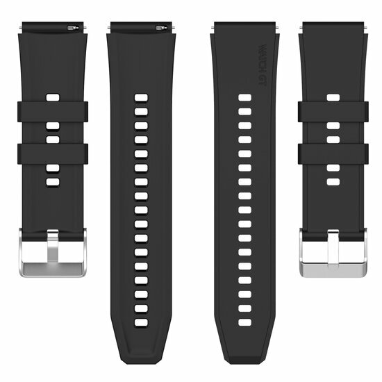 Siliconen sportband - Zwart - Xiaomi Mi Watch / Xiaomi Watch 2 / Xiaomi Watch S1 / S2 / S3 / S4