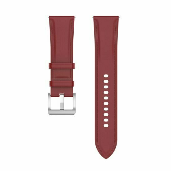 Luxe leren bandje - Bordeaux - Xiaomi Mi Watch / Xiaomi Watch 2 / Xiaomi Watch S1 / S2 / S3 / S4