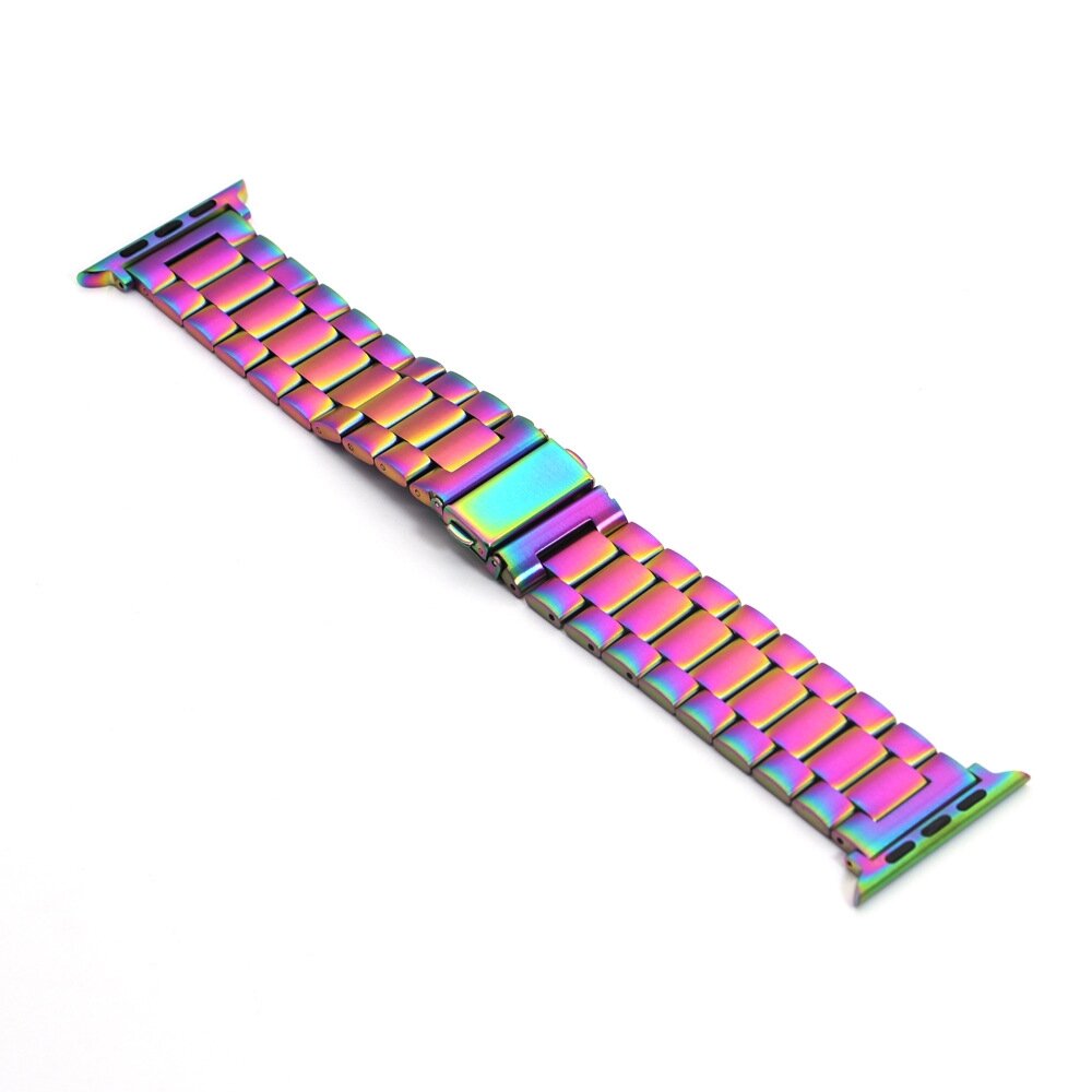 Stalen schakelband - Multicolor - Geschikt voor Apple watch 44mm / 45mm&nbsp;/ 46mm / 49mm