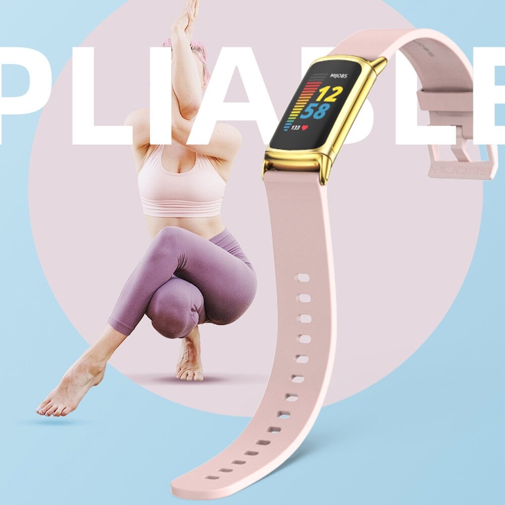 FitBit Charge 5 &amp; 6 Extra soft siliconen bandje - Grijs