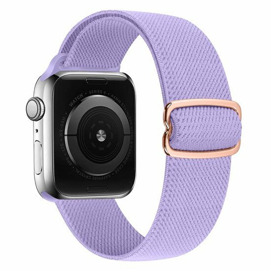 Solo Loop Nylon bandje - Paars - Geschikt voor Apple Watch 44mm / 45mm&nbsp;/ 46mm / 49mm