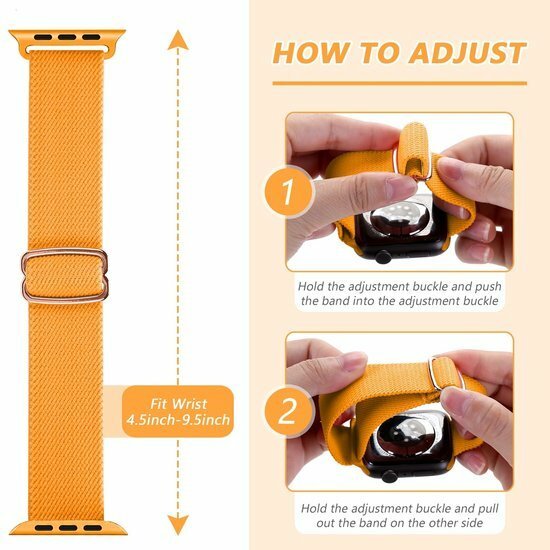 Solo Loop Nylon bandje - Paars - Geschikt voor Apple Watch 44mm / 45mm&nbsp;/ 46mm / 49mm