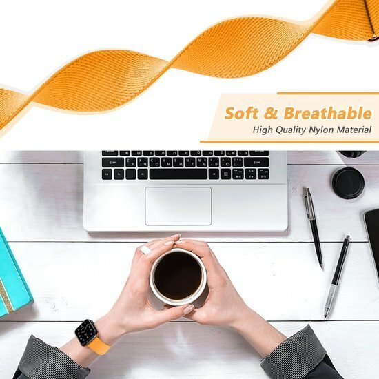 Solo Loop Nylon bandje - Donkerblauw - Geschikt voor Apple Watch 44mm / 45mm&nbsp;/ 46mm / 49mm