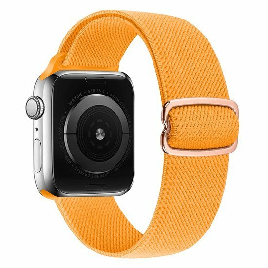 Solo Loop Nylon bandje - Oker - Geschikt voor Apple Watch 44mm / 45mm&nbsp;/ 46mm / 49mm