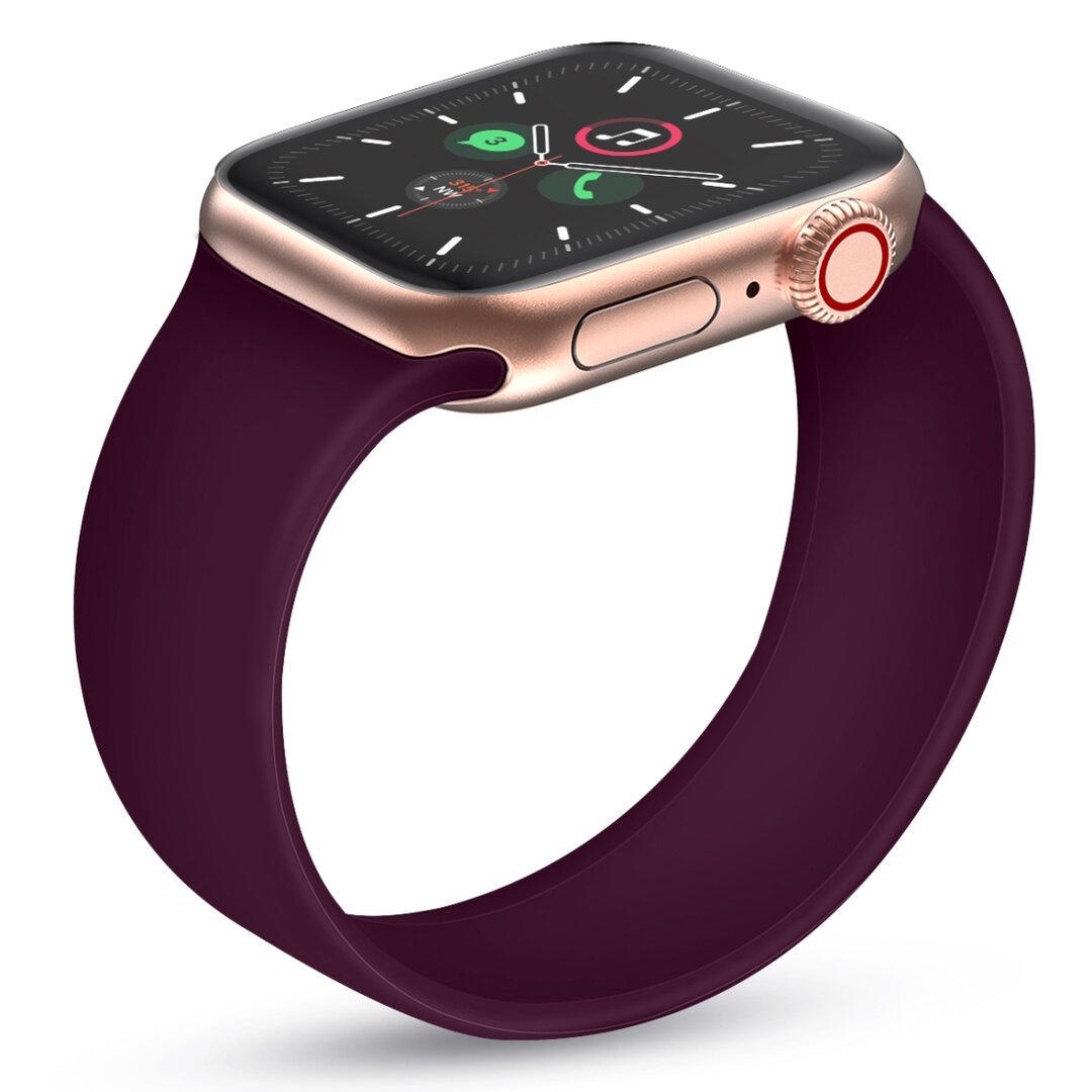 Solo Loop Link serie bandje - Maat: M - Paars - Geschikt voor Apple Watch 44mm / 45mm&nbsp;/ 46mm / 49mm