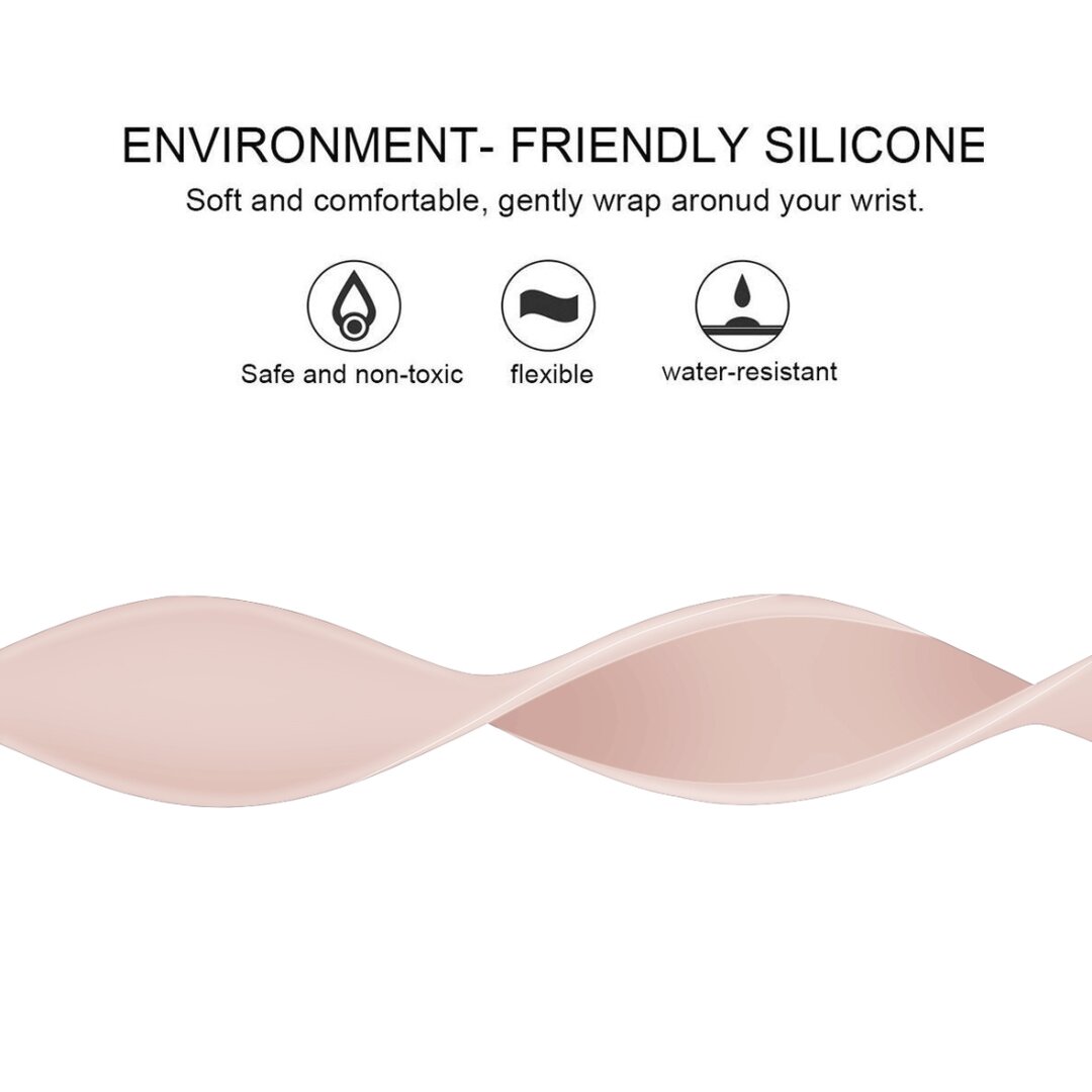 Solo Loop Link serie bandje - Maat: L - Roze - Geschikt voor Apple Watch 44mm / 45mm&nbsp;/ 46mm / 49mm