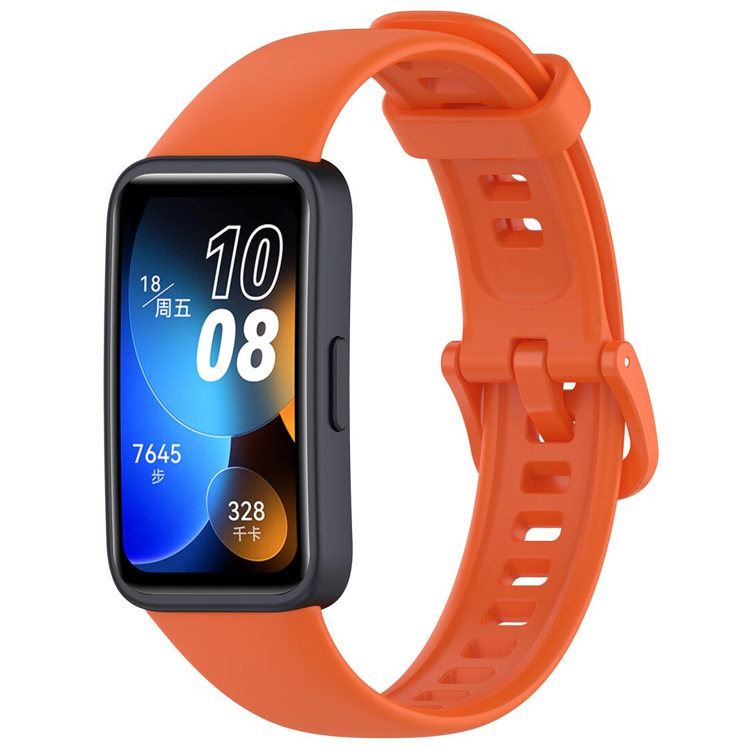 Siliconen bandje met gesp - Oranje - Huawei Band 10 / 9 / 8