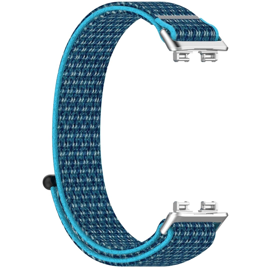Sport loop nylon bandje - Blauw - Huawei Band 10 / 9 / 8