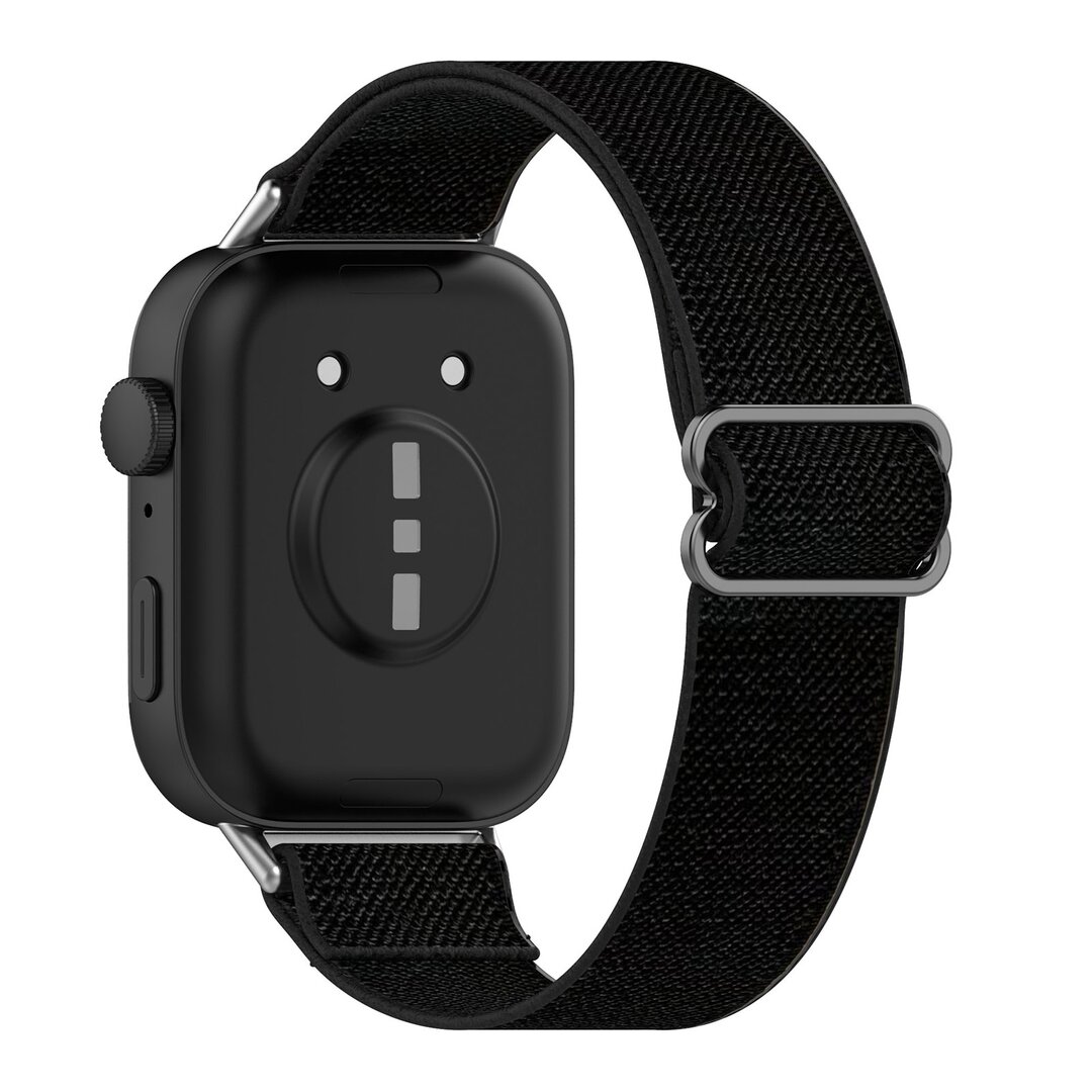 Elastische nylon band - Zwart - Huawei Watch Fit 3 / Fit 4