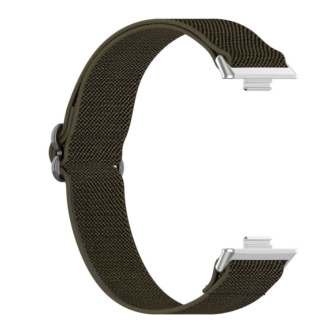 Elastische nylon band - Donkergroen - Huawei Watch Fit 3 / Fit 4