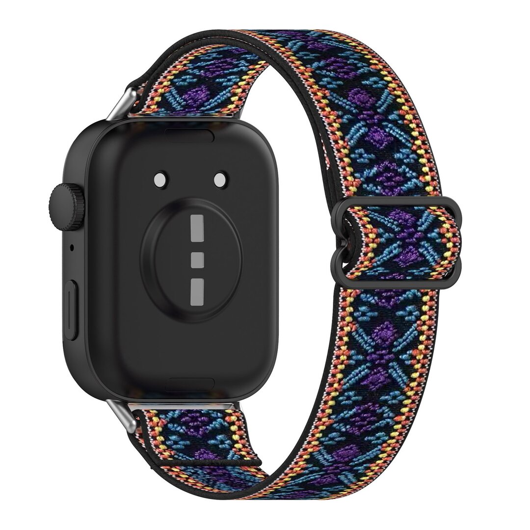Elastische nylon band - Bohemian blauw - Huawei Watch Fit 3 / Fit 4