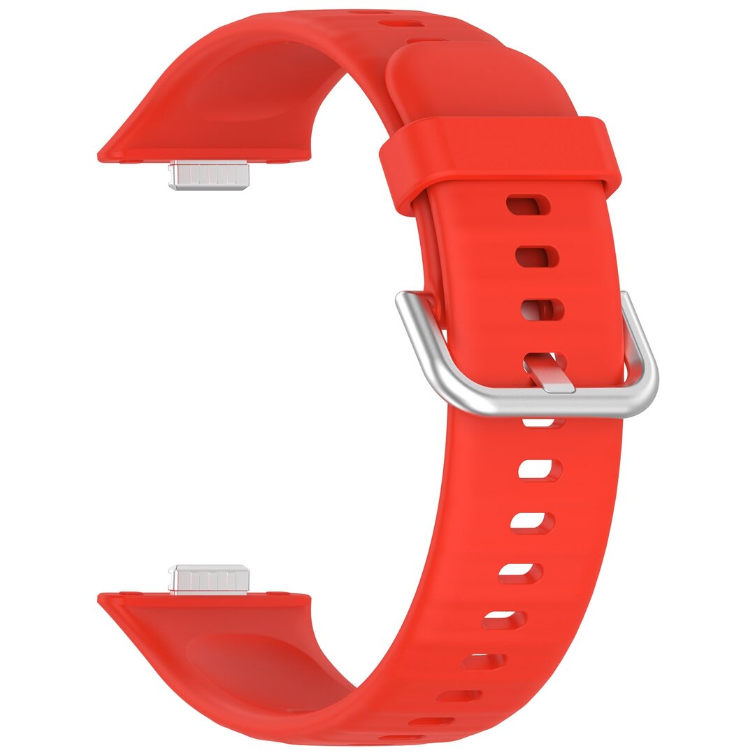 Siliconen bandje met gesp - Rood - Huawei Watch Fit 3 / Fit 4