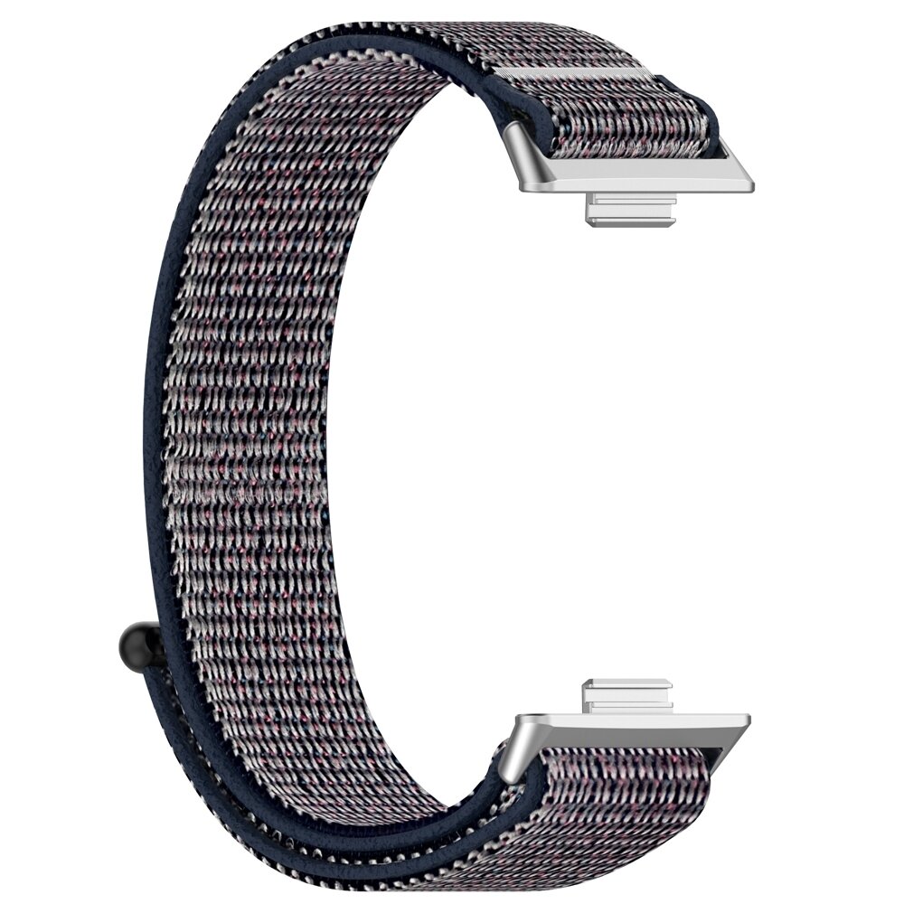 Sport loop nylon bandje - Blauw gem&ecirc;leerd - Huawei Watch Fit 3 / Fit 4