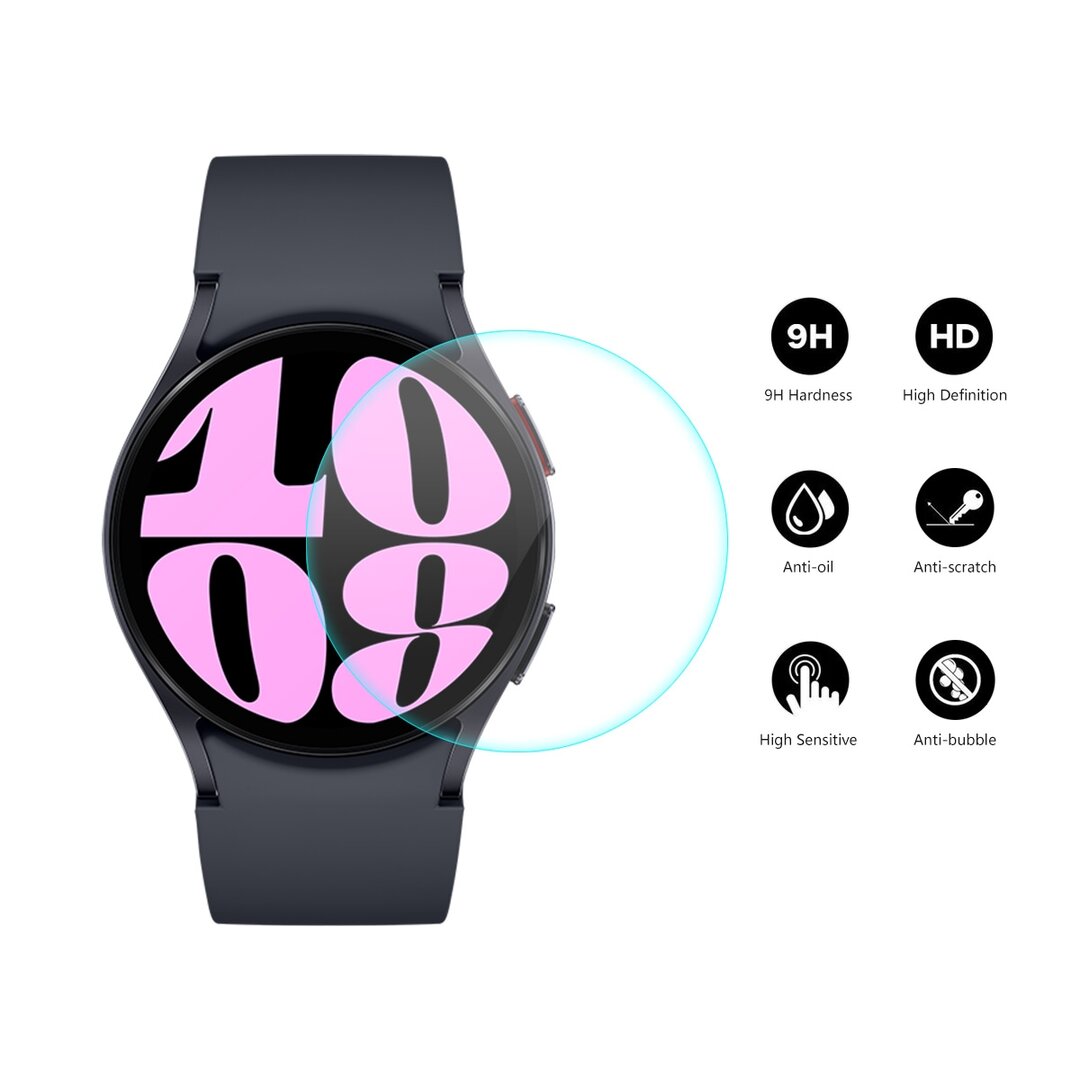 Screen protector - Tempered Glass - Geschikt voor de Samsung Galaxy Watch 6 - 40mm