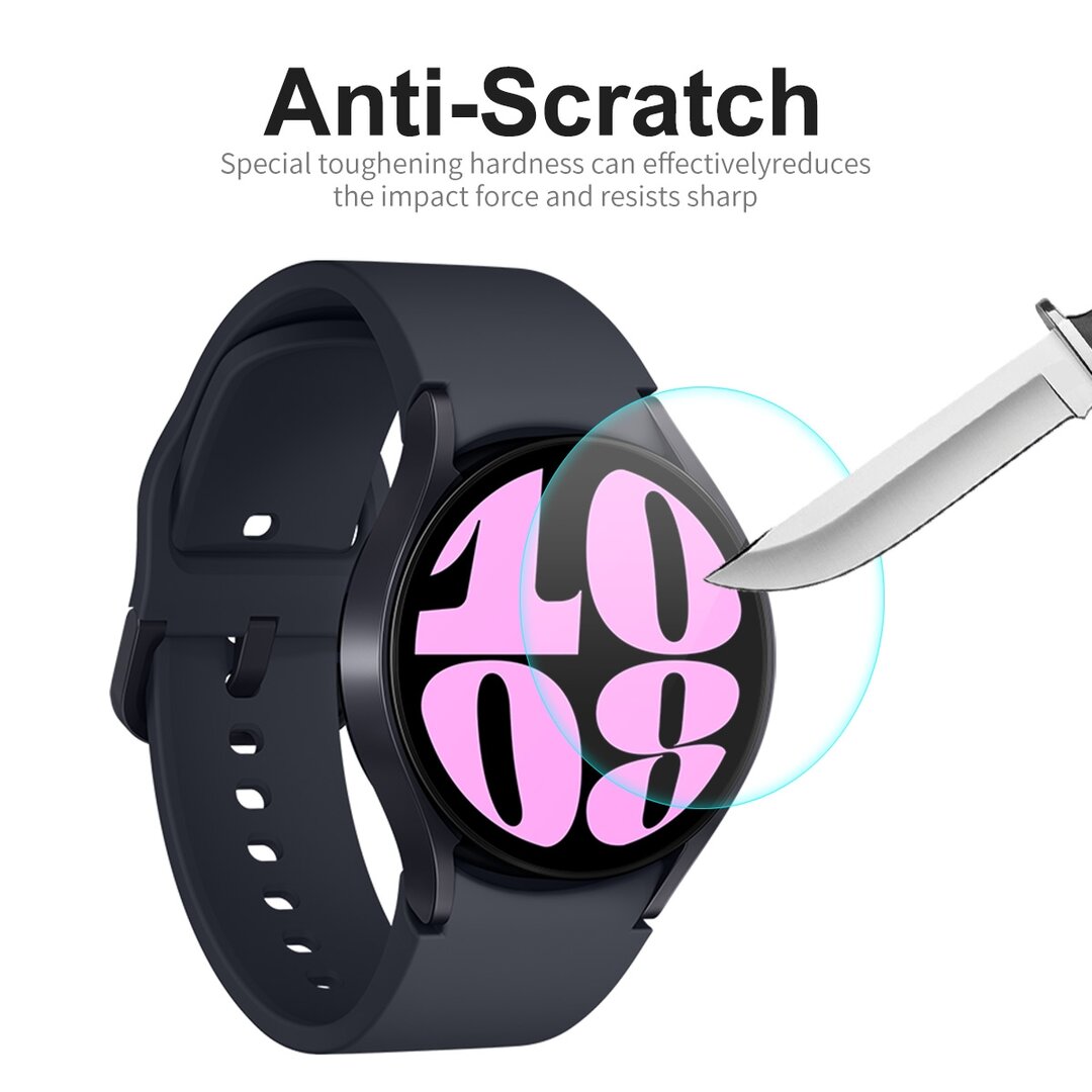 Screen protector - Tempered Glass - Geschikt voor de Samsung Galaxy Watch 6 - 40mm