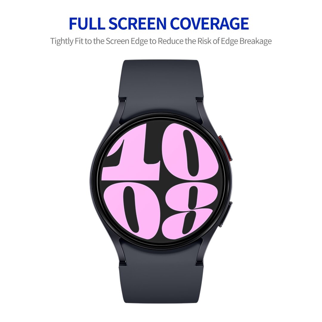 Screen protector Tempered Glass - Full cover - Geschikt voor de Samsung Galaxy Watch 6 - 40mm