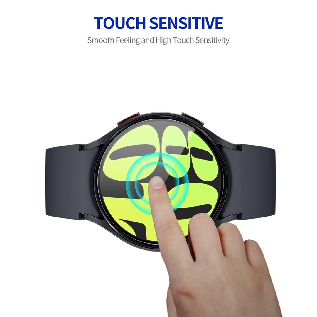 Screen protector Tempered Glass - Full cover - Geschikt voor de Samsung Galaxy Watch 7 - 44mm