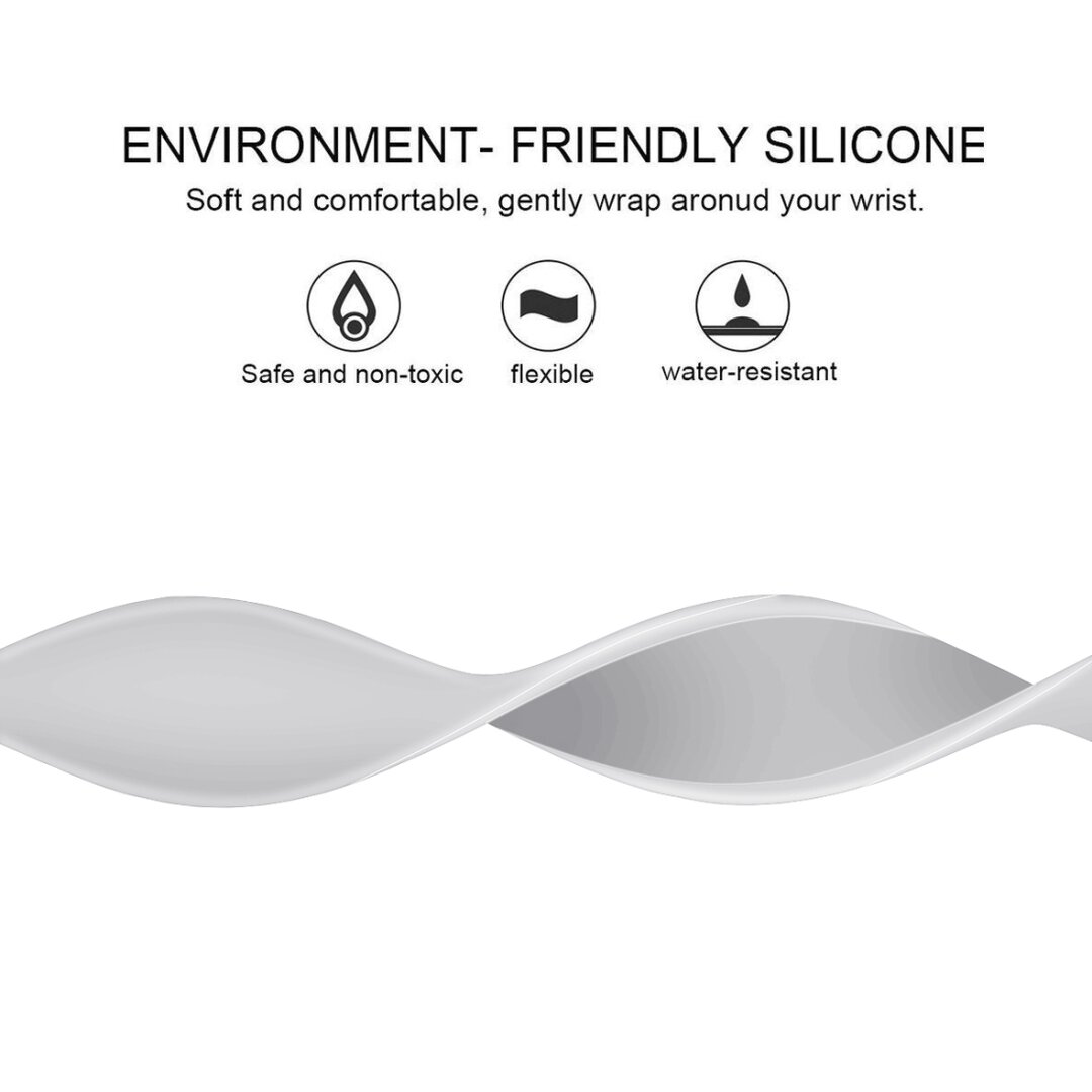 Solo Loop Link serie bandje - Maat: L - Wit - Geschikt voor Apple Watch 38mm / 40mm / 41mm / 42mm