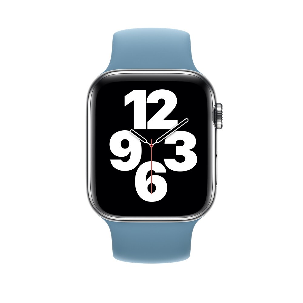 Solo Loop Link serie bandje - Maat: L - Blauw - Geschikt voor Apple Watch 38mm / 40mm / 41mm / 42mm