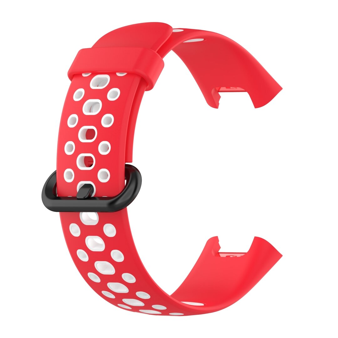 Tweekleurige sportband - Rood met wit - Xiaomi Redmi Watch 2 (Lite)