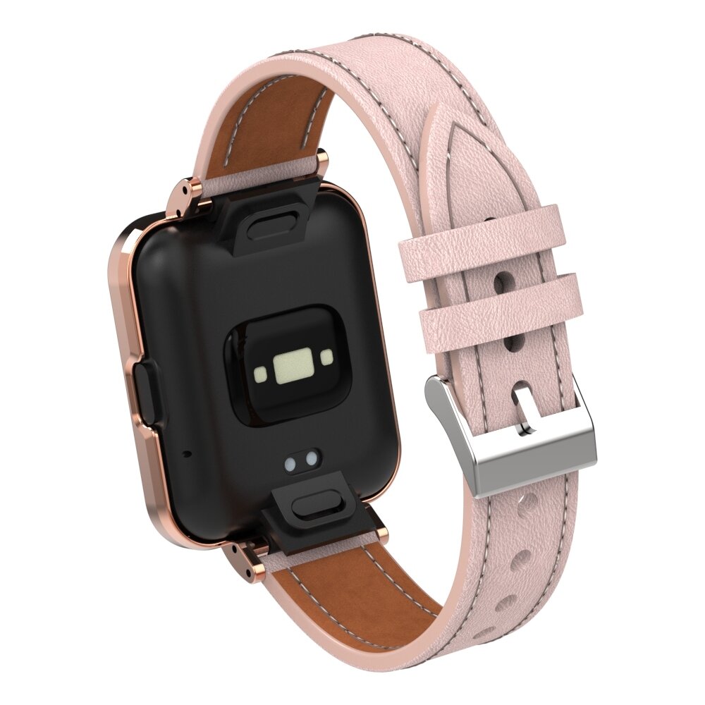 Leren band met case - Roze - Xiaomi Redmi Watch 2 (Lite)